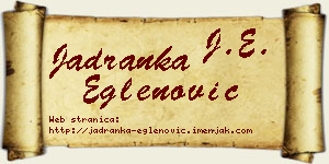 Jadranka Eglenović vizit kartica